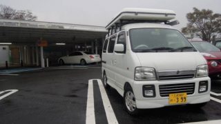 軽キャンピングカーで車中泊