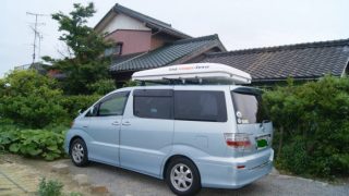 アルファードにルーフテント