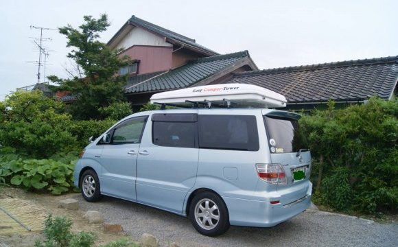 アルファードにルーフテント