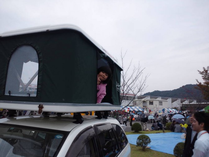 ルーフテントの展示