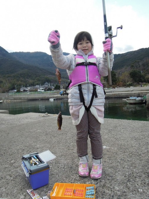 ダブルで釣れました