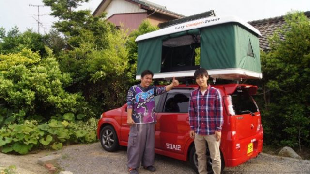 KEIにルーフテント