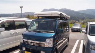 軽キャンピングカーで車中泊