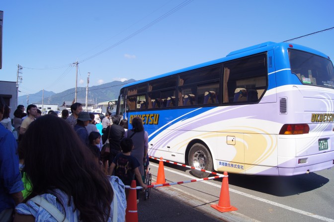 恐竜博物館臨時駐車場
