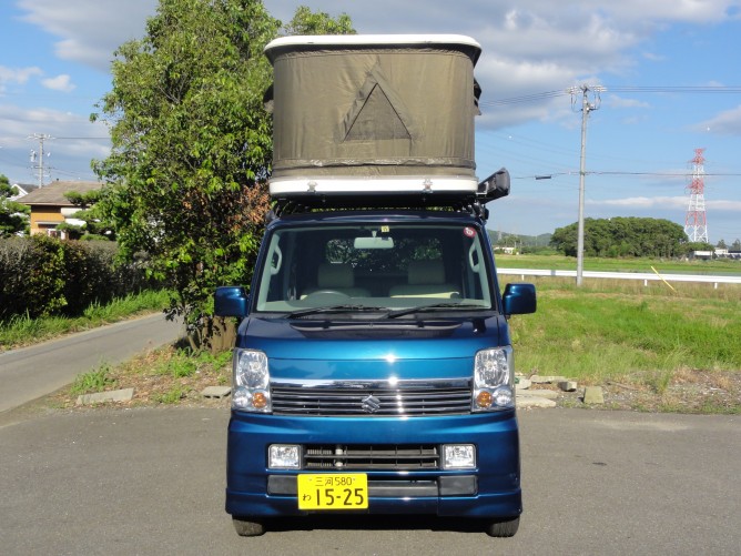 ルーフテント付き中古軽キャンピングカー