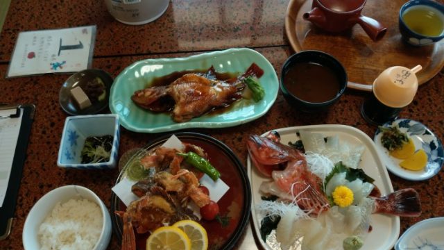 カサゴのフルコース
