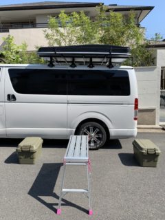 ルーフテントの取り付け