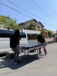 ルーフテントの取り付け