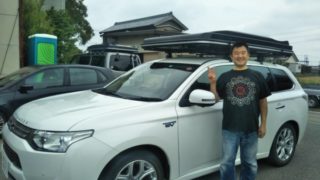 アウトランダーPHEV　ルーフテント