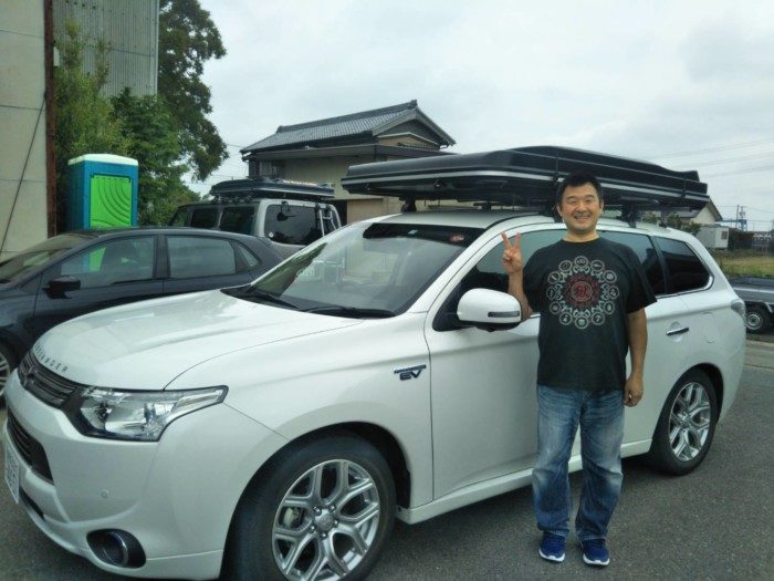 アウトランダーPHEV　ルーフテント